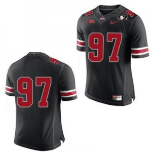 Men's NCAA Ohio State Buckeyes Only Number #97 College Stitched 2015 Patch Authentic Nike Black Football Jersey GO20Q01UZ